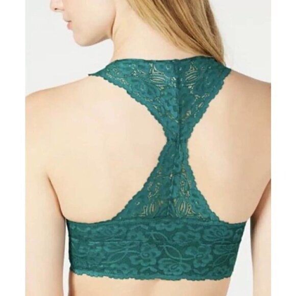 Free People Womens Galloon Lace Racerback Green Small - Picture 2 of 6